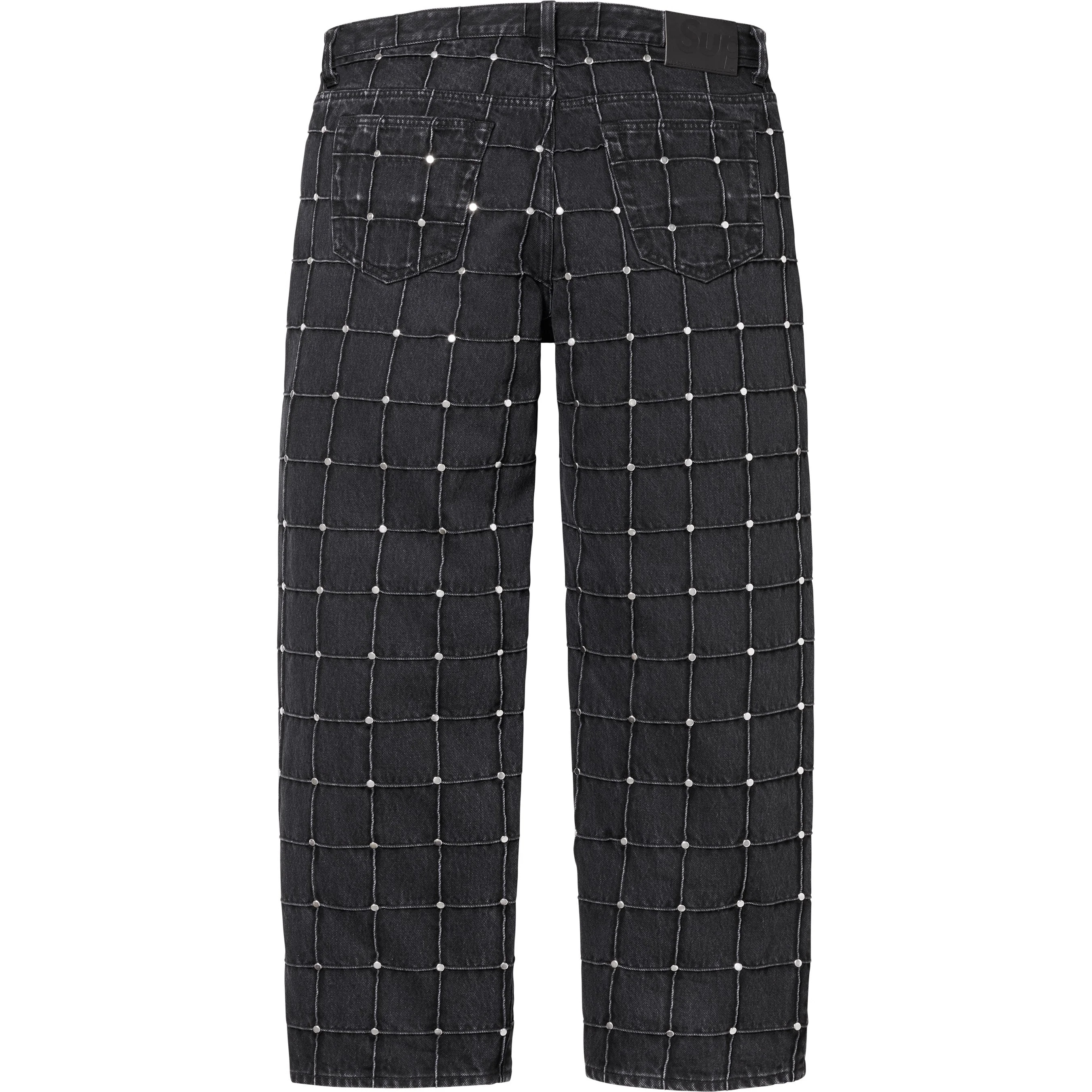 Studded Seam Loose Fit Jean view 4